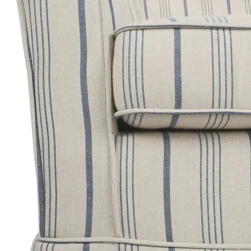 Sillón giratorio decorativo moderno, respaldo redondo tipo barril, tela suave gris blanquecina
