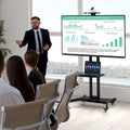Soporte móvil para TV para televisores LCD LED de pantalla plana de 32-82 pulgadas y hasta 132