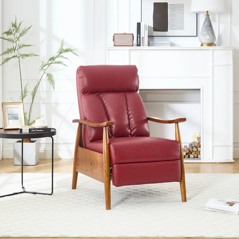 Sillón chaise longue ajustable color rojo vino de 26.38