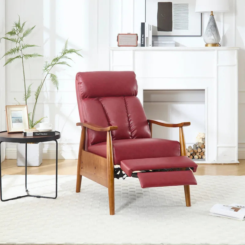 Sillón chaise longue ajustable color rojo vino de 26.38