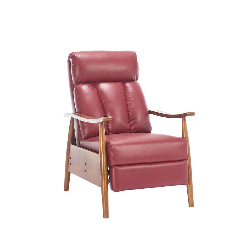 Chaise longue inclinable réglable rouge vin de 26.38