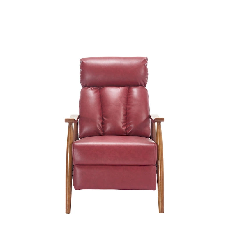 Chaise longue inclinable réglable rouge vin de 26.38