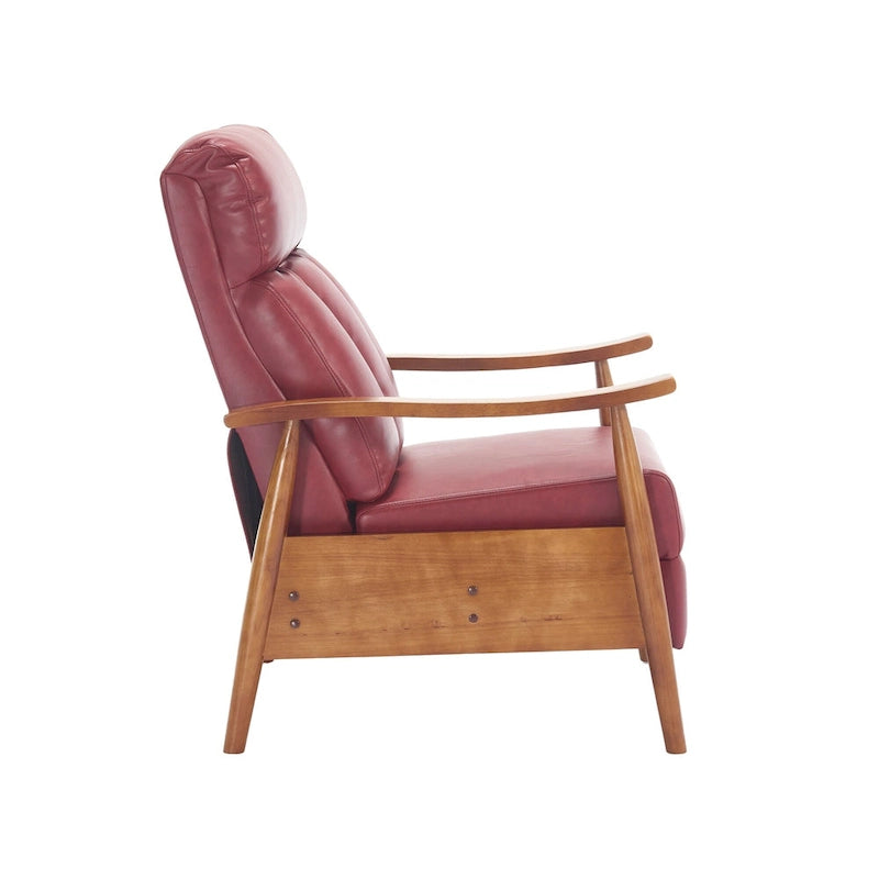 Chaise longue inclinable réglable rouge vin de 26.38