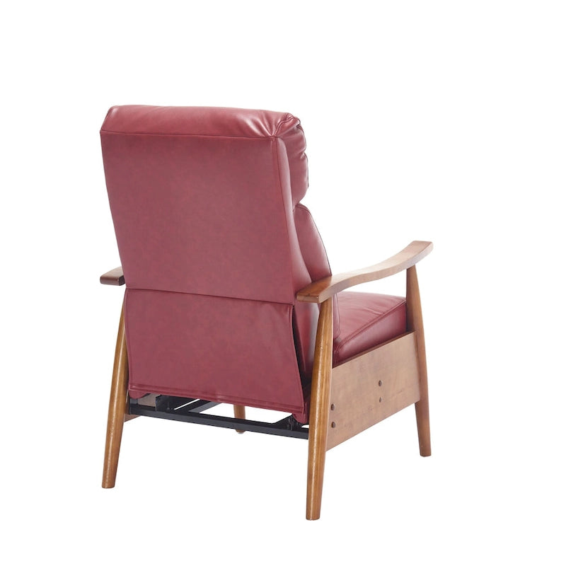 Chaise longue inclinable réglable rouge vin de 26.38