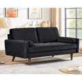 Sofa mit Holzgestell und Samtbezug, 58W