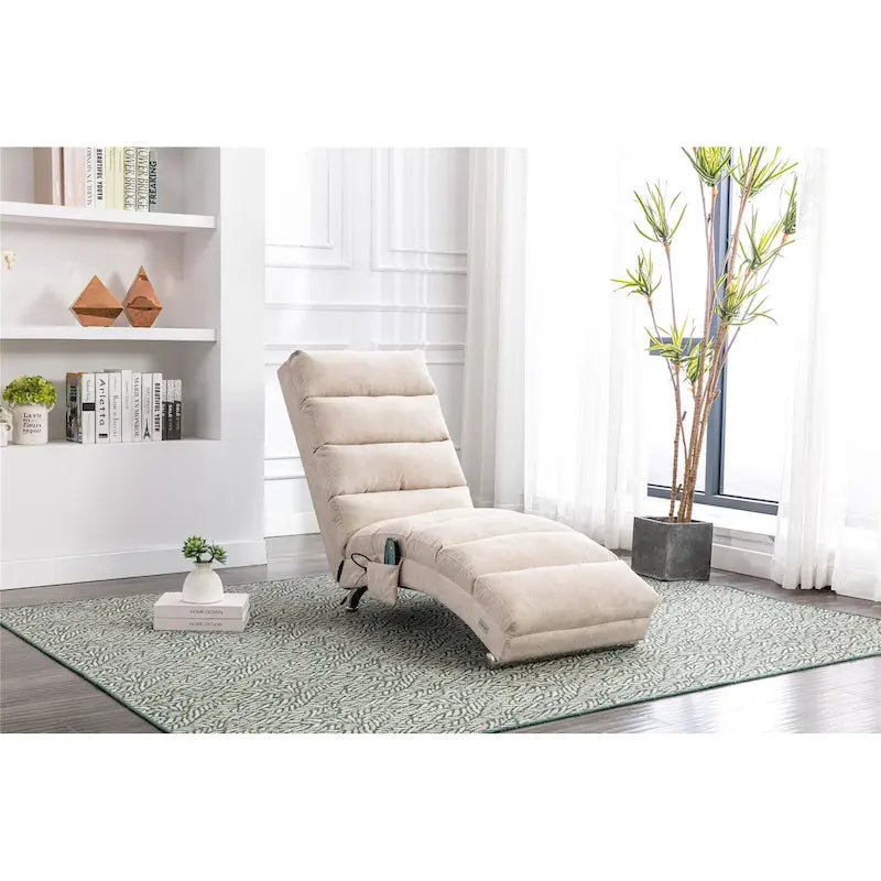 Sillón chaise longue de lino para interiores, tumbona moderna y larga para oficina o sala de estar