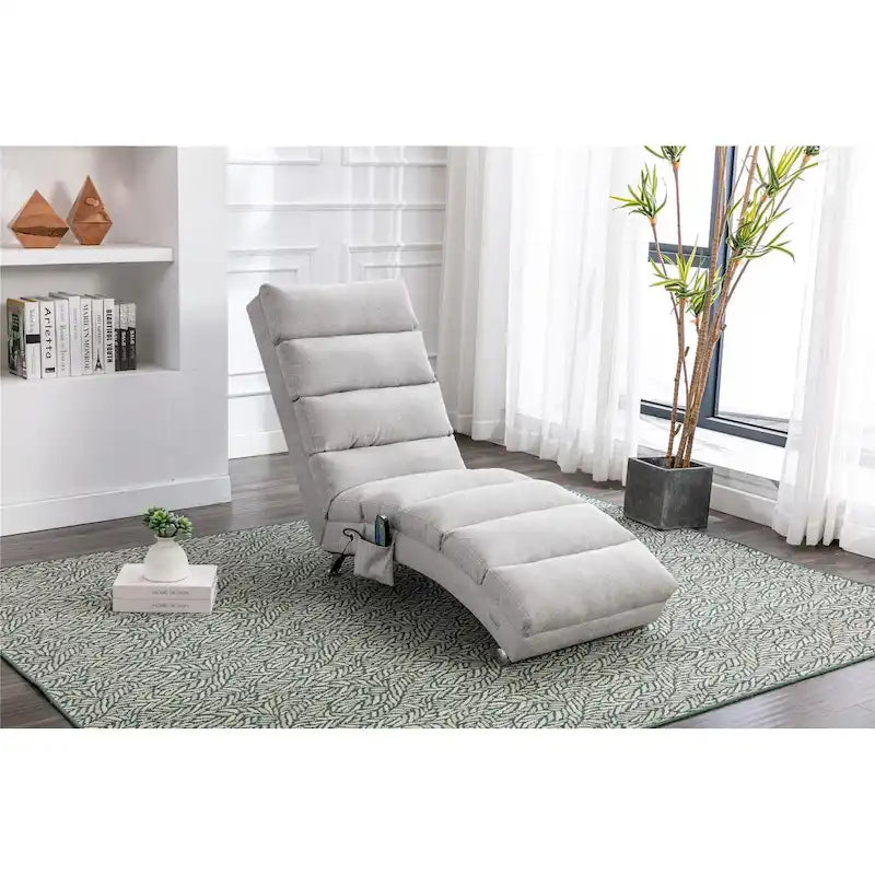 Sillón chaise longue de lino para interiores, tumbona moderna y larga para oficina o sala de estar