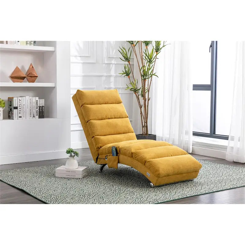 Sillón chaise longue de lino para interiores, tumbona moderna y larga para oficina o sala de estar