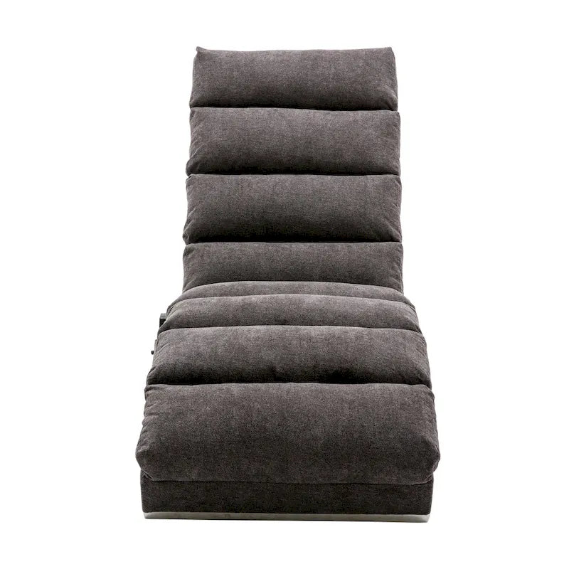 Chaiselongue aus Leinen für drinnen, moderne lange Liege fürs Büro oder Wohnzimmer