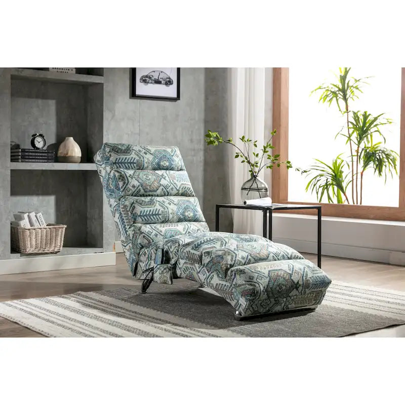 Chaiselongue aus Leinen für drinnen, moderne lange Liege fürs Büro oder Wohnzimmer