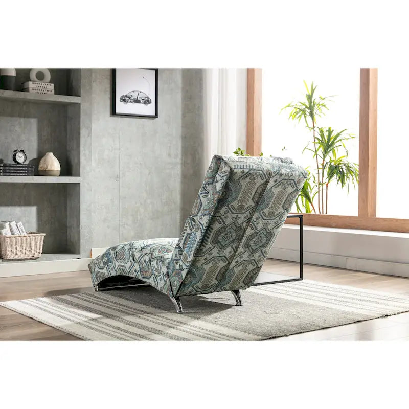 Sillón chaise longue de lino para interiores, tumbona moderna y larga para oficina o sala de estar
