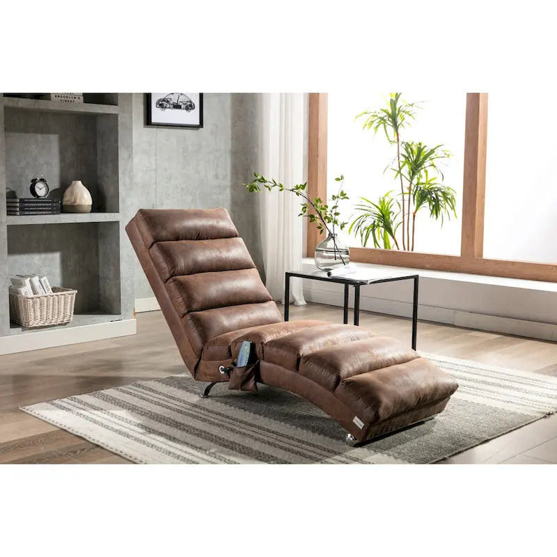 Chaiselongue aus Leinen für drinnen, moderne lange Liege fürs Büro oder Wohnzimmer