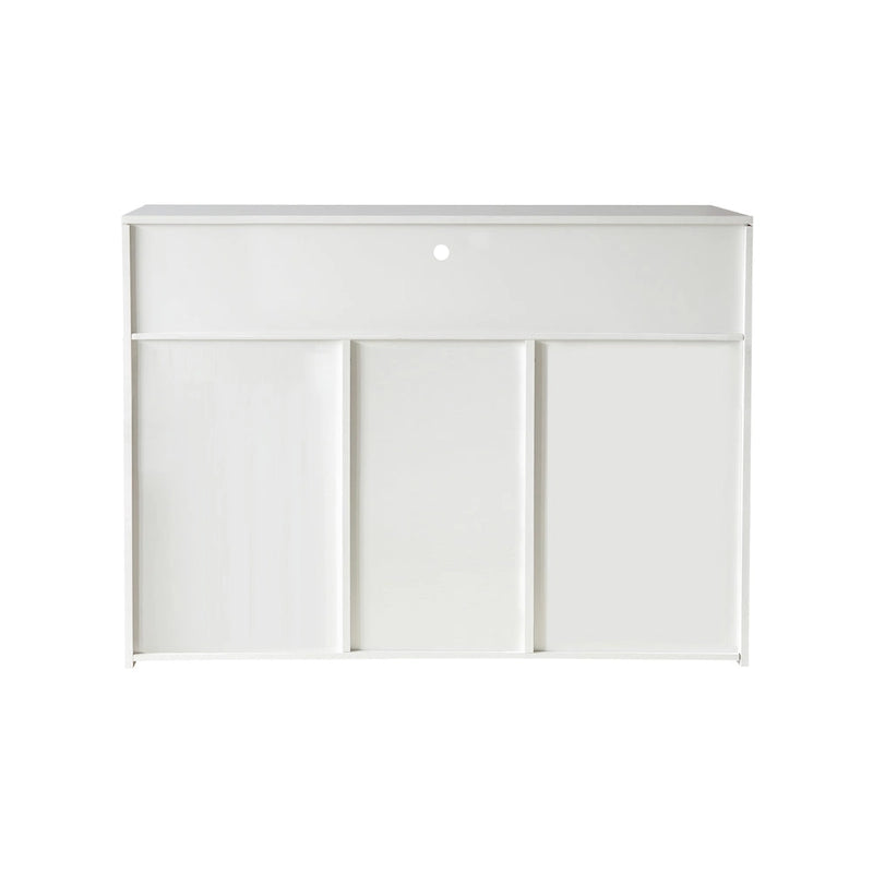 Aparador de almacenamiento de alto brillo con luz LED