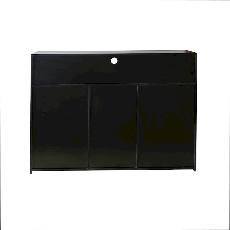 Aparador de almacenamiento de alto brillo con luz LED