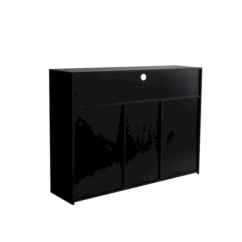 Aparador de almacenamiento de alto brillo con luz LED