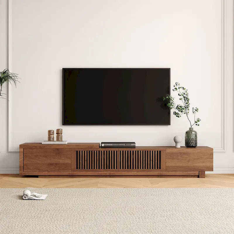 Moderner ausziehbarer und verlängerbarer TV-Ständer mit 4 Schubladen, für bis zu 103 Zoll - 78.54D x 15.74W x 13.78H