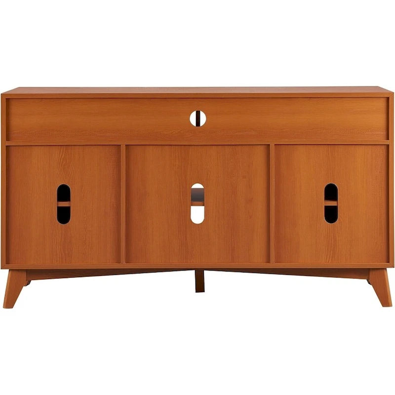 TV-Ständer im Mid-Century-Modern-Stil, hohes Entertainment-Center, TV-Konsole