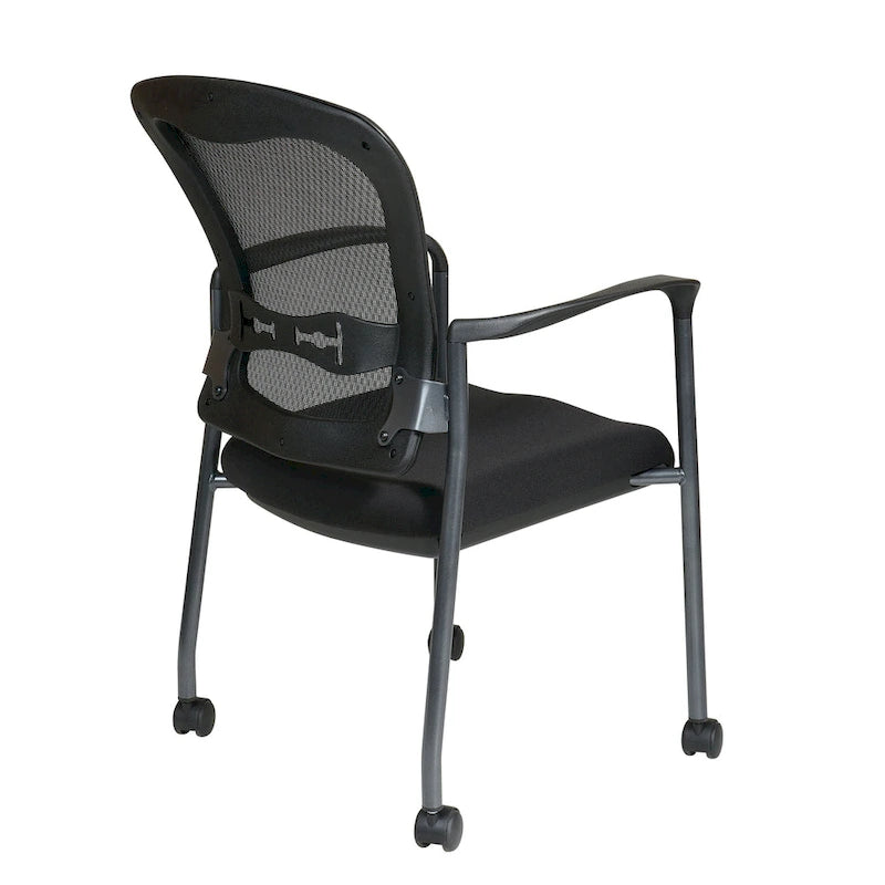 Chaise visiteur avec dossier respirant et soutien lombaire intégré