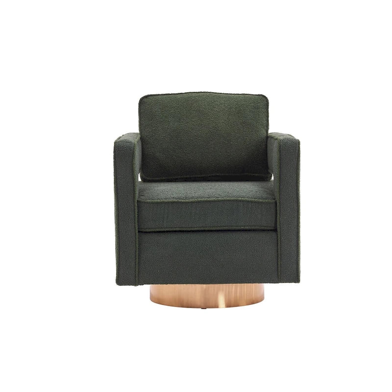 Fauteuil d’appoint club moderne pivotant à 360 degrés