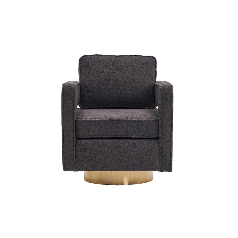 Fauteuil d’appoint club moderne pivotant à 360 degrés