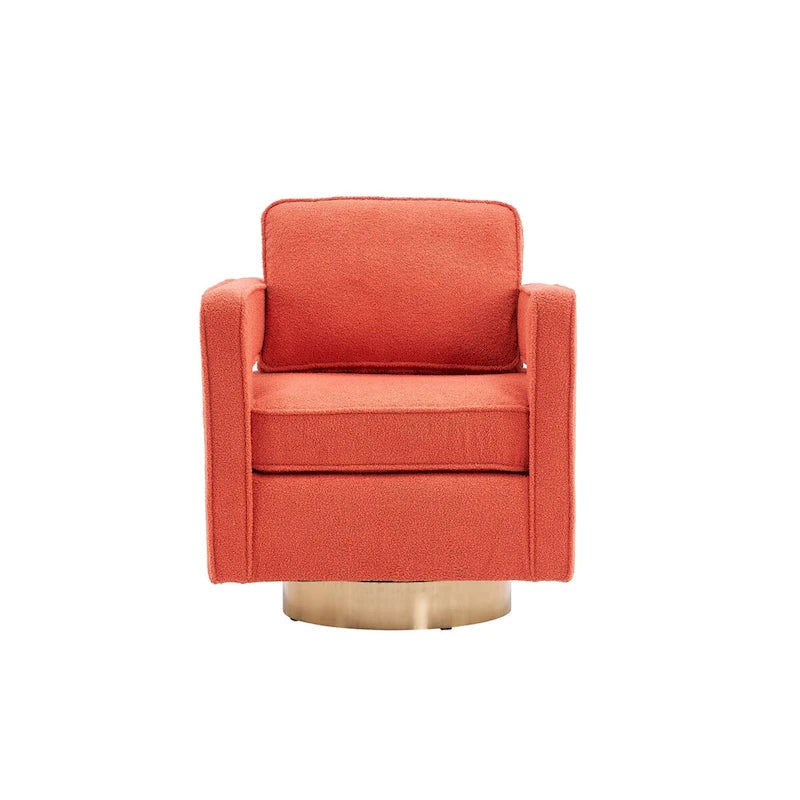 Fauteuil d’appoint club moderne pivotant à 360 degrés