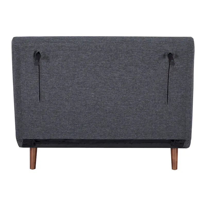Canapé-lit moderne 2 places en tissu gris, convertible