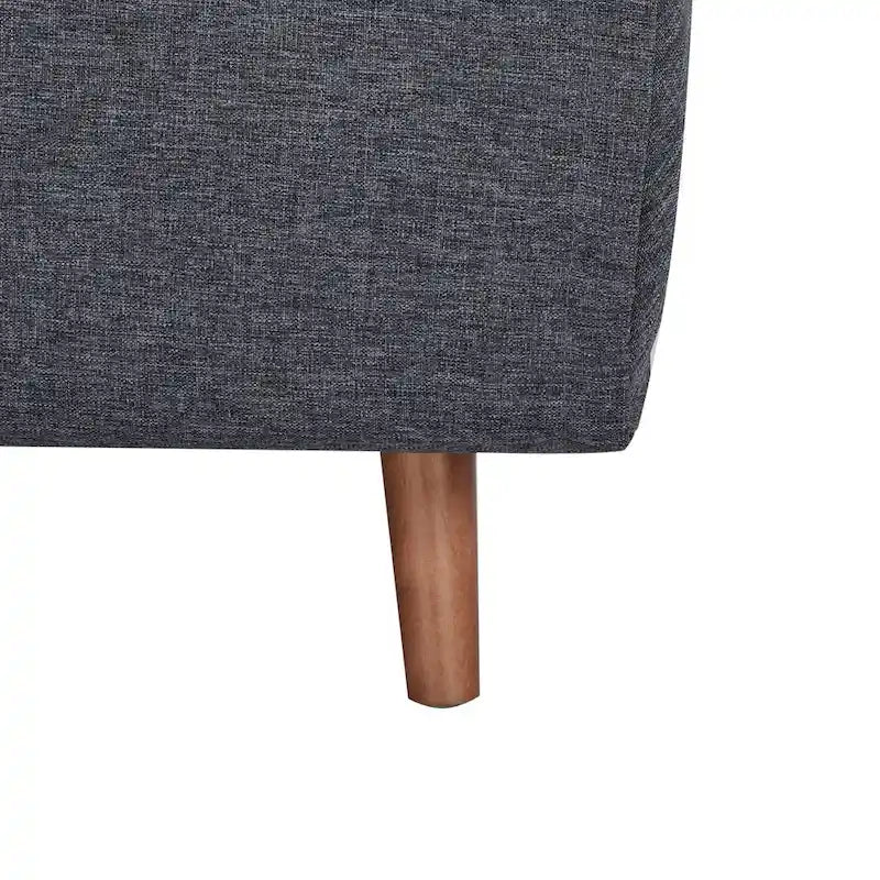 Canapé-lit moderne 2 places en tissu gris, convertible