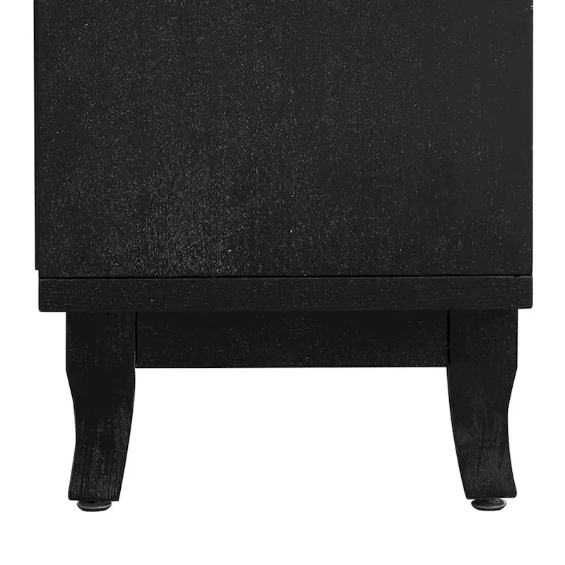 Modernes, elegantes Sideboard aus Holz mit drei Spiegelschranktüren