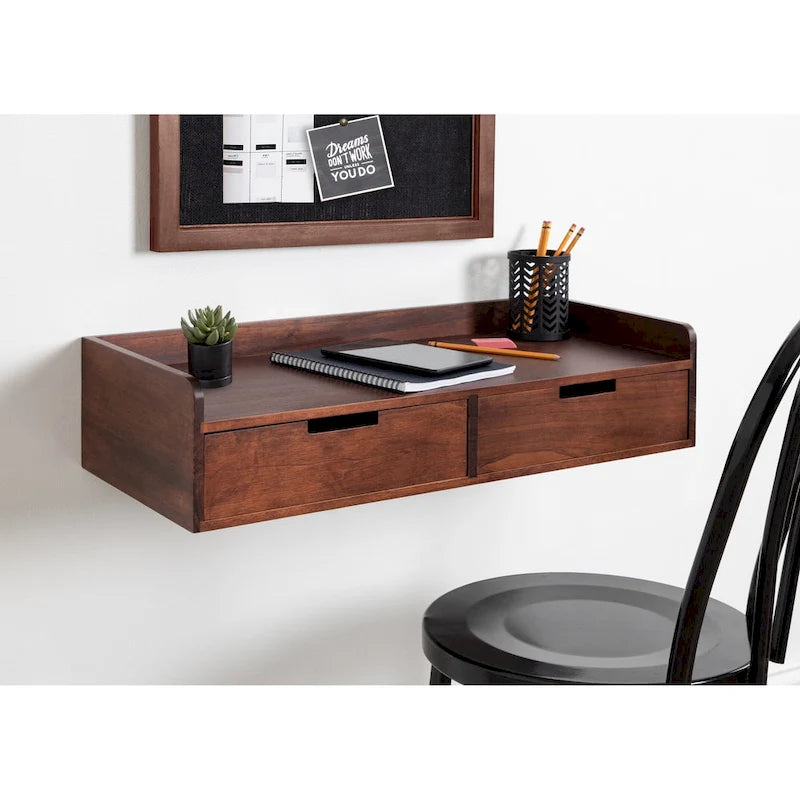 Table console avec étagère flottante