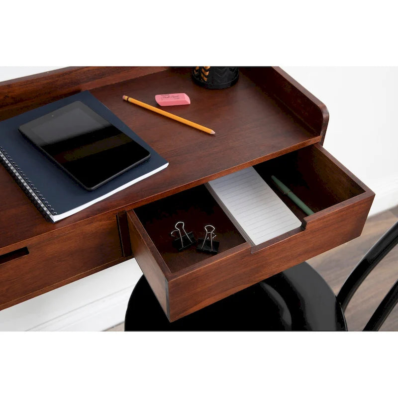 Table console avec étagère flottante