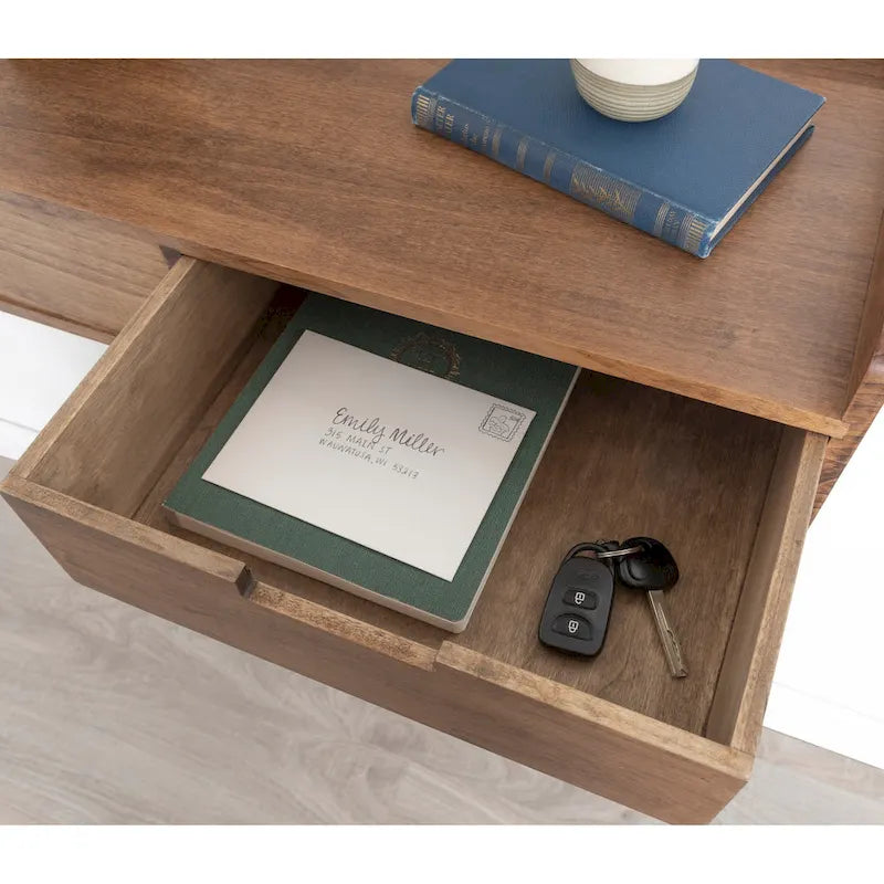 Table console avec étagère flottante