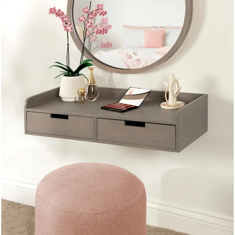 Table console avec étagère flottante