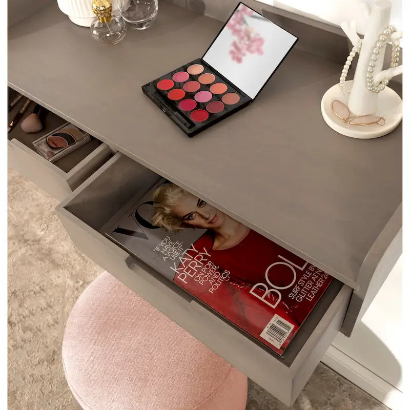 Table console avec étagère flottante