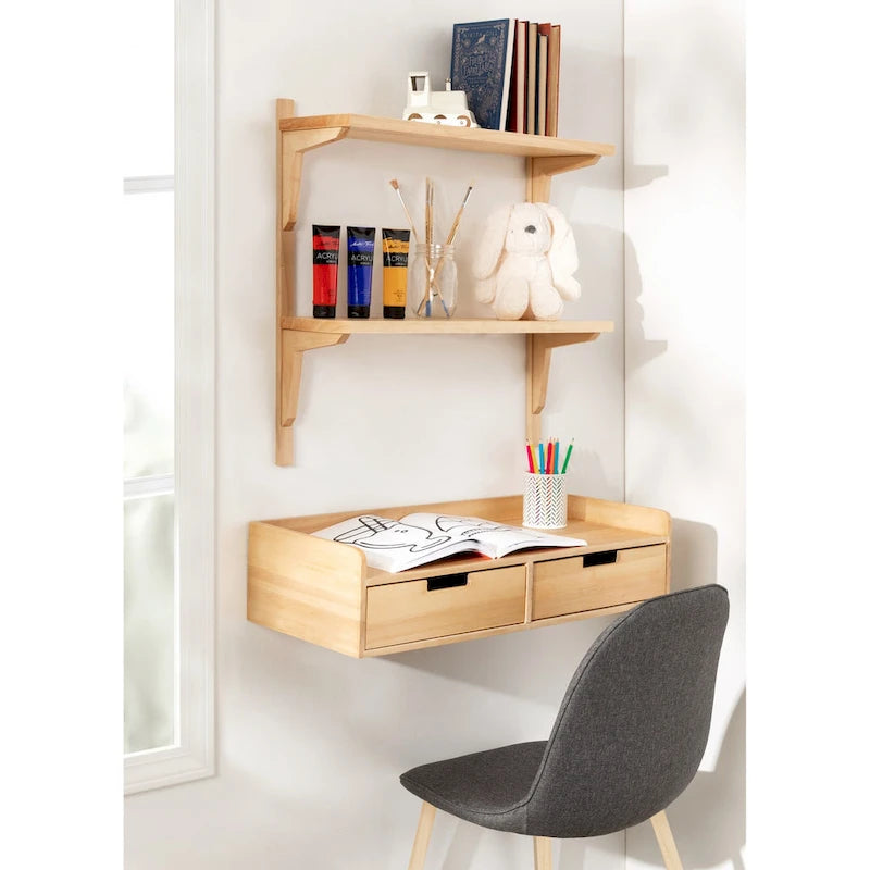 Table console avec étagère flottante