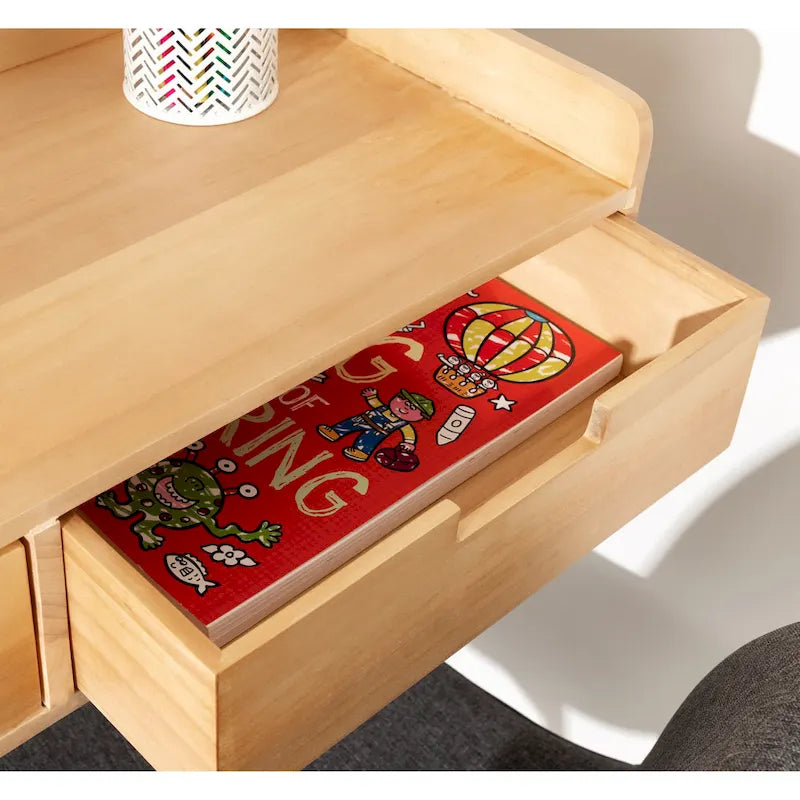Table console avec étagère flottante