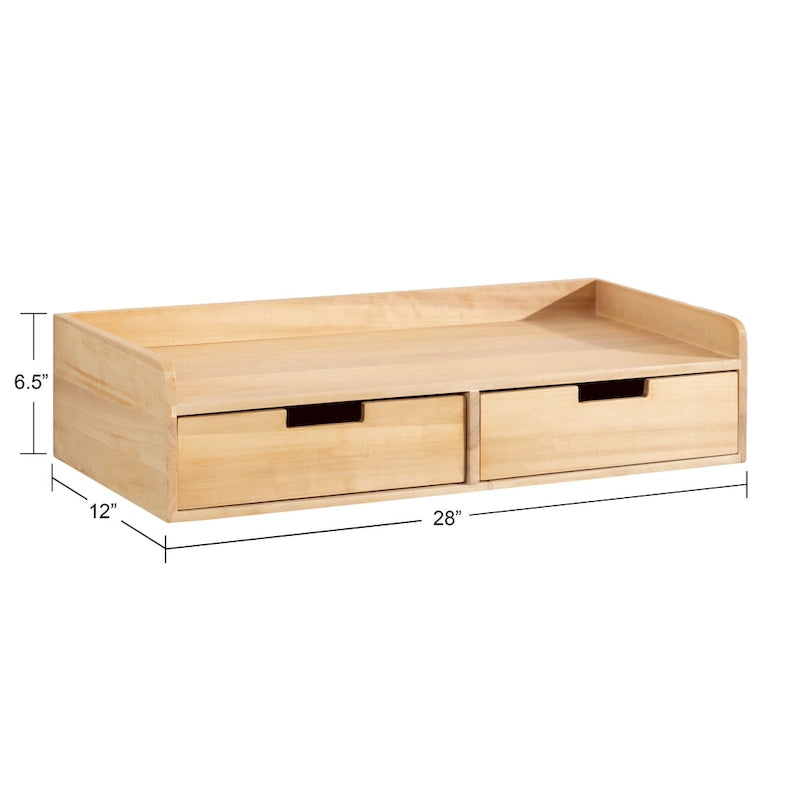 Table console avec étagère flottante