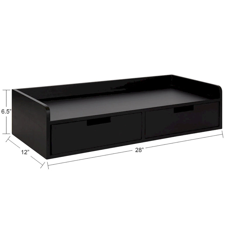 Table console avec étagère flottante