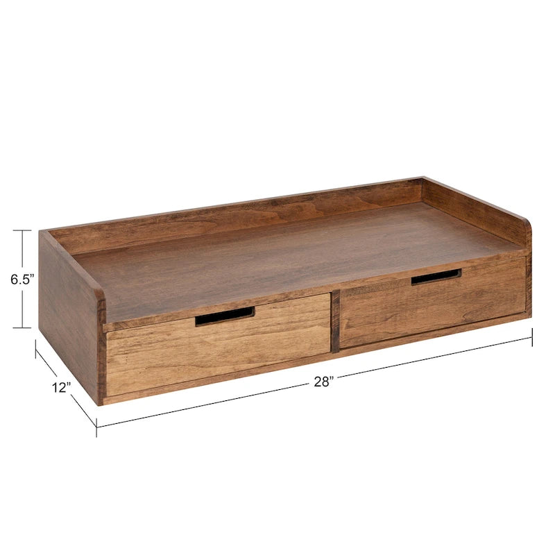 Table console avec étagère flottante