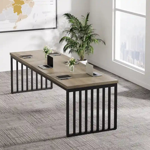 Rechteckiger Konferenz- und Besprechungstisch, 6.5ft, fürs Homeoffice