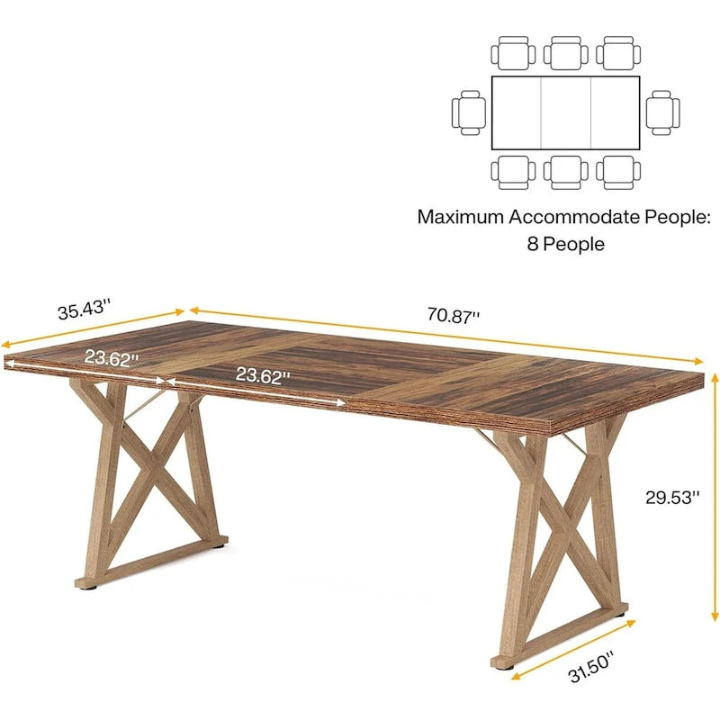 Mesa para sala de conferencias de 71 pulgadas