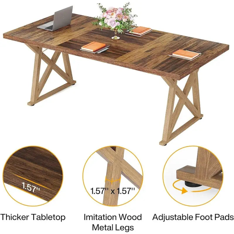 Mesa para sala de conferencias de 71 pulgadas